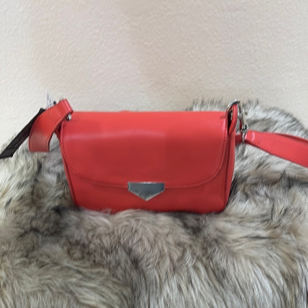 I.N.C  Concepts Red Leather Crossbody Bag